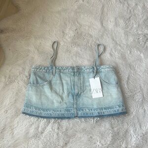 NWT ZARA DENIM TOP